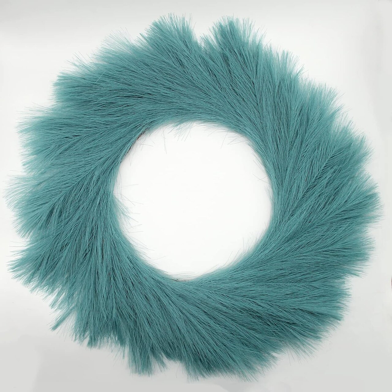 Celebrate the Season with Our 26" Faux Boho Pampas Grass Wreath: A Festive Front Door Statement Piece